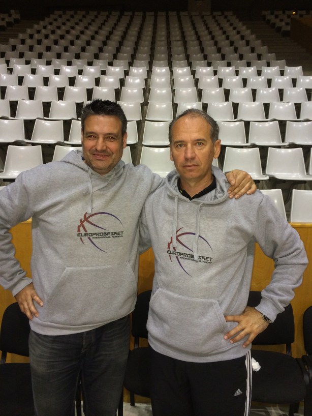 Xavi Fernandez and Coach Croatia